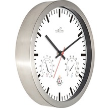Wanduhr Radio Controlled Aluminium weiß Ø 25 cm