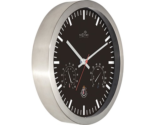 Nextime Funkwanduhr mit Thermometer und Hygrometer