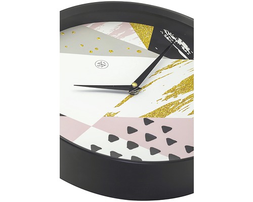 Wanduhr mit geometrischem Muster für die Inneneinrichtung