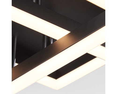 Detailaufnahme einer LED-Deckenleuchte mit rechteckigem Design