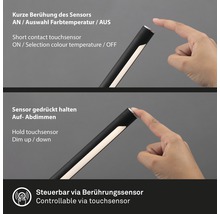 Bedienung einer Leuchte mit Berührungssensor