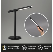 Schreibtischleuchte mit Touchdimmer, USB-Anschluss und einstellbarer Farbtemperatur