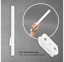 Weiße LED-Leuchte mit Wandhalterung