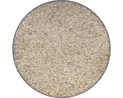 Dekorsand in einem kreisförmigen Behälter.