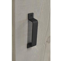 Schiebetür-Komplettset Barn Door Vintage grau grundiert British gerade 95x215 cm inkl. Türblatt,Schiebetürbeschlag,Abstandshalter 35mm und Griff-Set-thumb-6