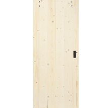 Schiebetür-Komplettset Barn Door Vintage natur British Speichen 95x215 cm inkl. Türblatt,Schiebetürbeschlag,Abstandshalter 40 mm und Griff-Set-thumb-2