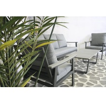Gartenmöbelset mit Sofa, Sessel und Tisch