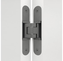 Pertura Zimmertür Kajsa 03 weißlack 56x220 mit Lichtausschnitt inkl. Glas satiniert weiß 4 mm DIN Rechts mit MAGNET-Schloss schwarz und Kante Aluminium schwarz-thumb-2 Pertura Zimmertür Kajsa 03 weißlack 56x220 mit Lichtausschnitt inkl. Glas satiniert weiß 4 mm DIN Rechts mit MAGNET-Schloss schwarz und Kante Aluminium schwarz-thumb-2