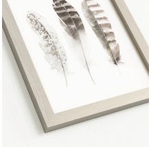 Gerahmtes Bild mit Federmotiv