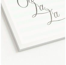 Gerahmtes Wandbild mit Schriftzug