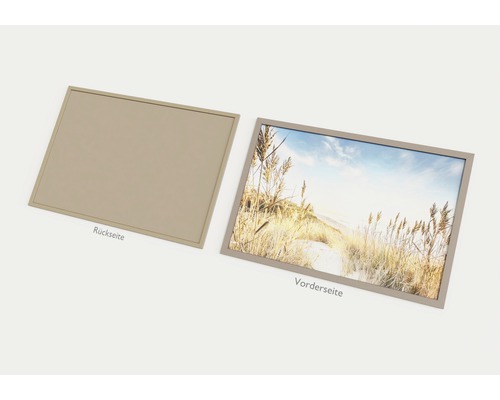 Vorder- und Rückseite eines Bilderrahmens