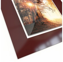 Foto mit braunem Rahmen