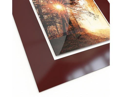 Foto mit braunem Rahmen