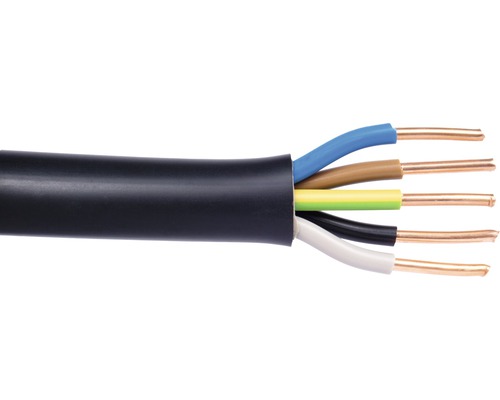Elektrisches Kabel mit fünf Adern
