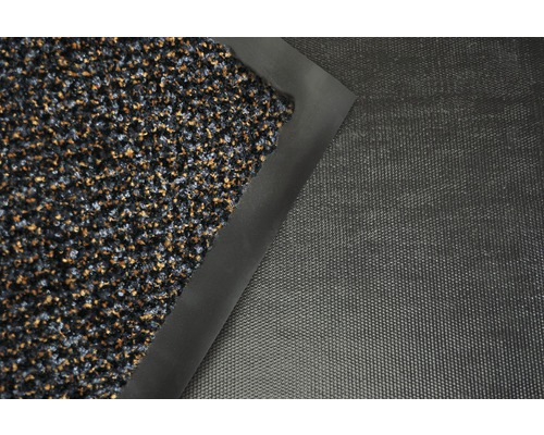 Schmutzfangmatte mit mehrfarbiger Oberfläche und Gummirand