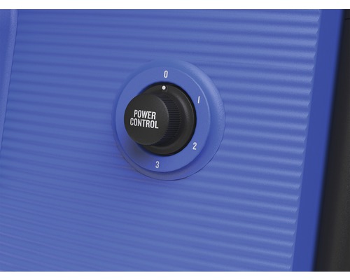 Detailansicht eines Drehknopfes zur Leistungsregelung