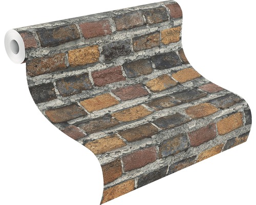 Tapetenrolle mit Ziegelmuster