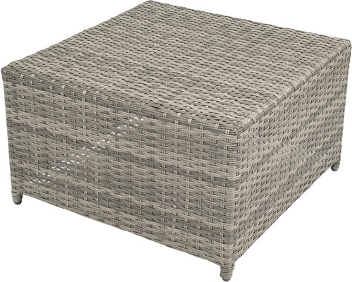 Quadratischer Outdoor-Hocker aus Rattan