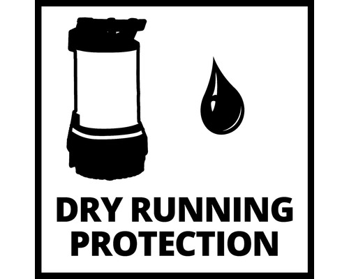 Symbol für Trockenlaufschutz