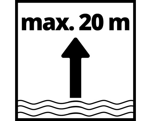 Symbol: Maximale Förderhöhe 20 Meter