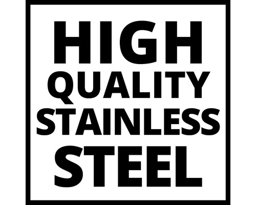 Symbol für hohe Qualität Edelstahl