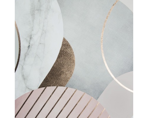 Abstraktes Tapetendesign mit Kreisen und Linien