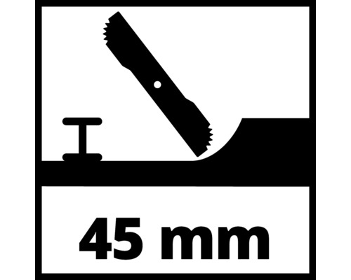 Bohrkrone für eine Tiefe von 45 mm