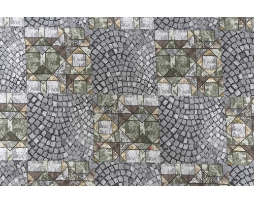 Muster mit Pflastersteinen und geometrischen Formen