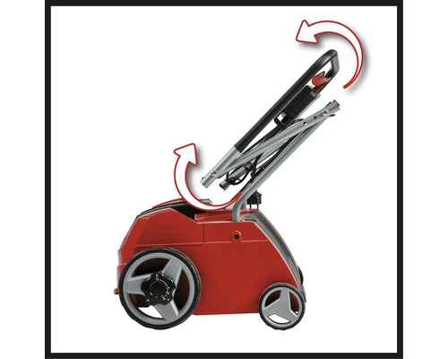 Klappbarer Vertikutierer für den einfachen Transport