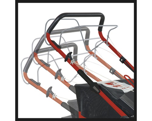 Verstellbarer Führungsholm eines Rasenmähers