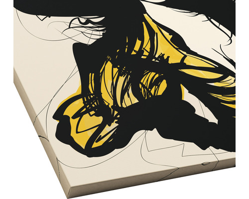 Abstrakte Leinwandkunst mit modernen Formen