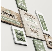 Leinwandbild Slogan Style 7er-Set 110x88 cm
