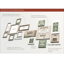 Leinwandbild Slogan Style 7er-Set 110x88 cm