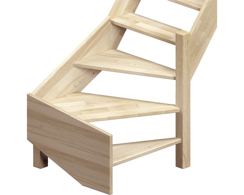 Holztreppe mit drei Stufen