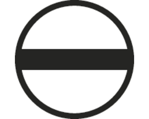 Symbol für nicht geeignet