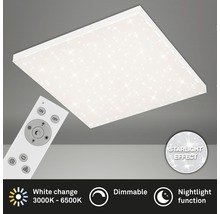 LED Panel dimmbar CCT 38W 3800 lm 3000- 6500 K 59,5x59,5 cm Frameless weiß + Sternenhimmel + Fernbedienung