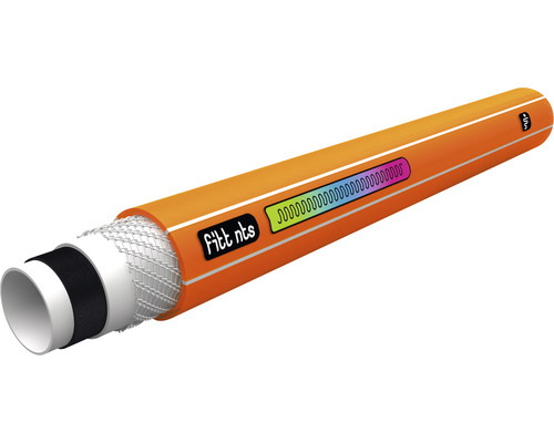 Querschnitt eines Gartenschlauchs mit mehrschichtiger Konstruktion