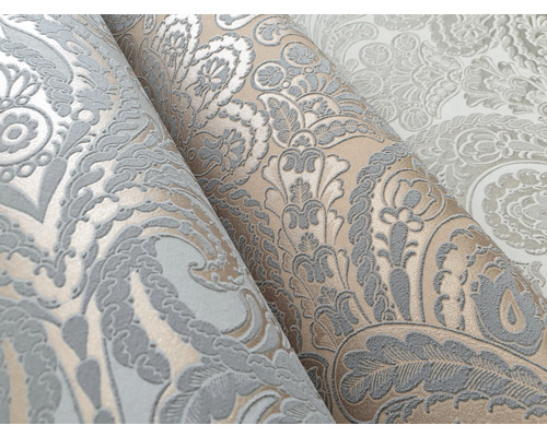 Detailansicht von gemusterten Rollen Vliestapete