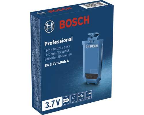 Bosch Professional Li-Ionen Akkupack BA 3.7V 1.0Ah A in Verpackung