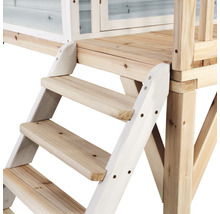Holzspielhaus Treppe mit drei Stufen