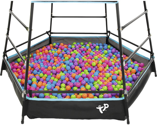 Ballpool mit bunten Bällen und Rahmen