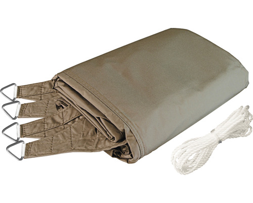 Sonnensegel mit Seil zur Befestigung