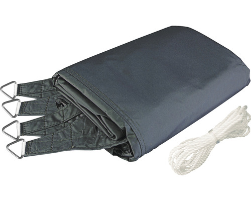 Sonnensegel mit Befestigungsseil und D-Ring Ösen