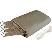 Sonnensegel mit Befestigungsseil und Metallösen