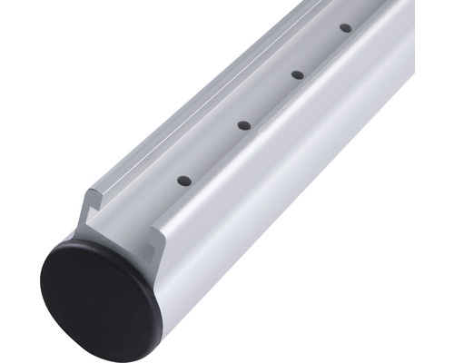 Aluminiumprofil mit Endkappe und Lochreihe