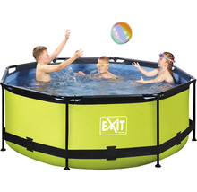 Kinder spielen in einem EXIT Toys Frame Pool mit Wasserball