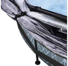 Aufstellpool Framepool-Set EXIT StonePool rund Ø 244x76 cm inkl. Kartuschenfilteranlage & Abdeckung Steinoptik