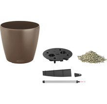 Lechuza Classico 21 Erdbewässerungs-Set mit Pflanzeinsatz, Wasserstandsanzeiger, Trennboden und Pflanzsubstrat