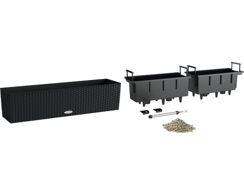 Komplettes Set für den Balkonkasten mit Bewässerungssystem