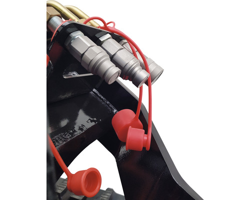 Hydraulikkupplungen mit Schutzkappen
